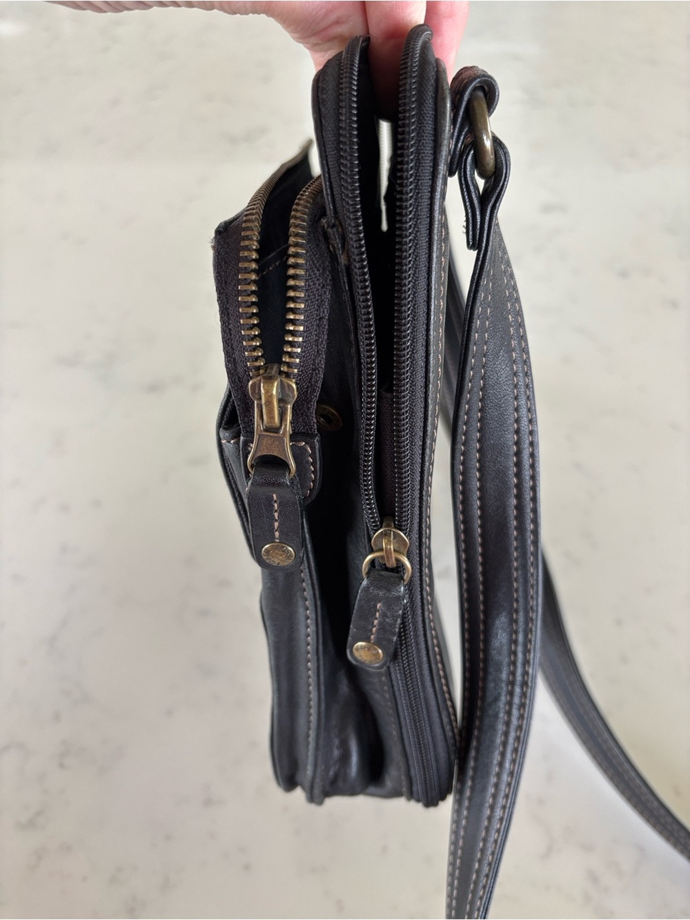 Fossil Leather Crossbody Purse - Picture 7 of 13